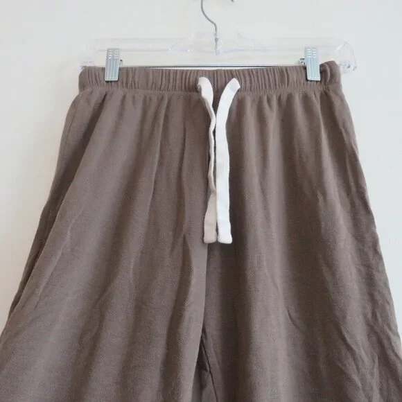 SPLITS59 Brooks Fleece Cropped Flare Pants in Lentil Athleisure Neutral Sz XS - Picture 9 of 13